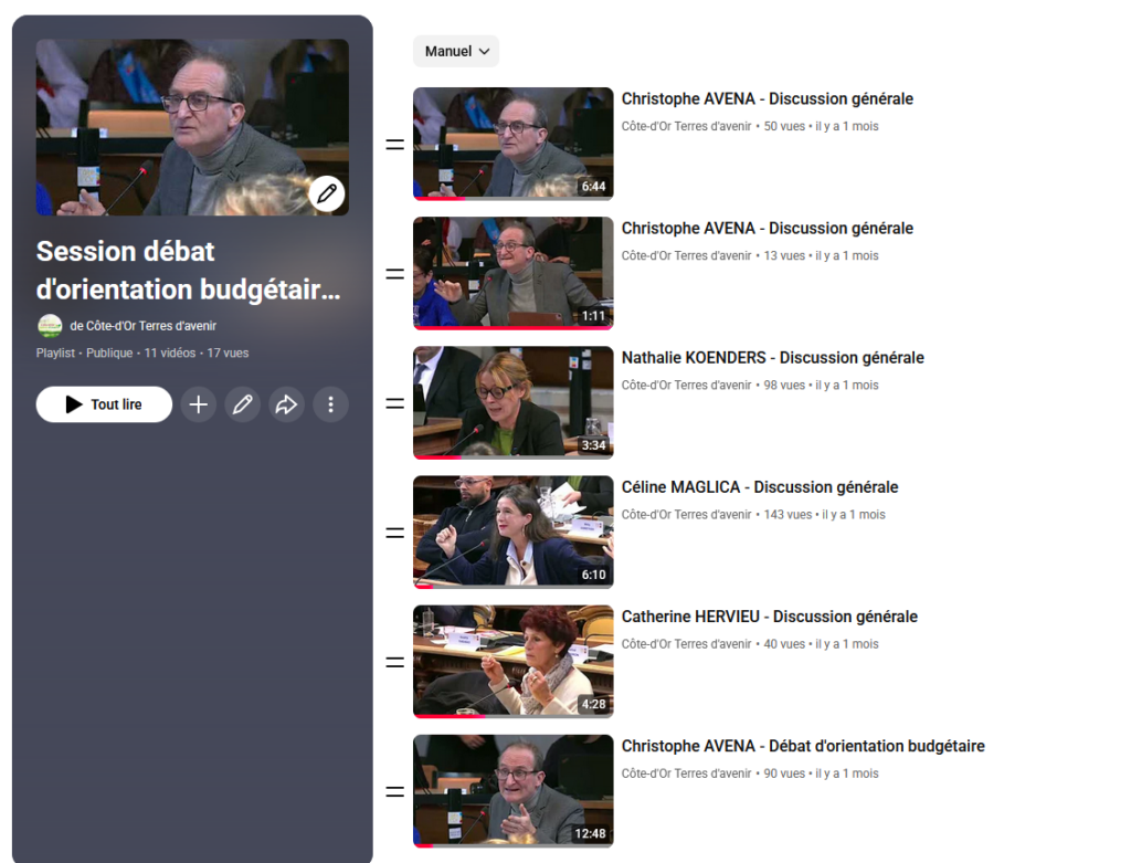 Débat d&rsquo;orientation budgétaire du 24 novembre 2025  : nos interventions
